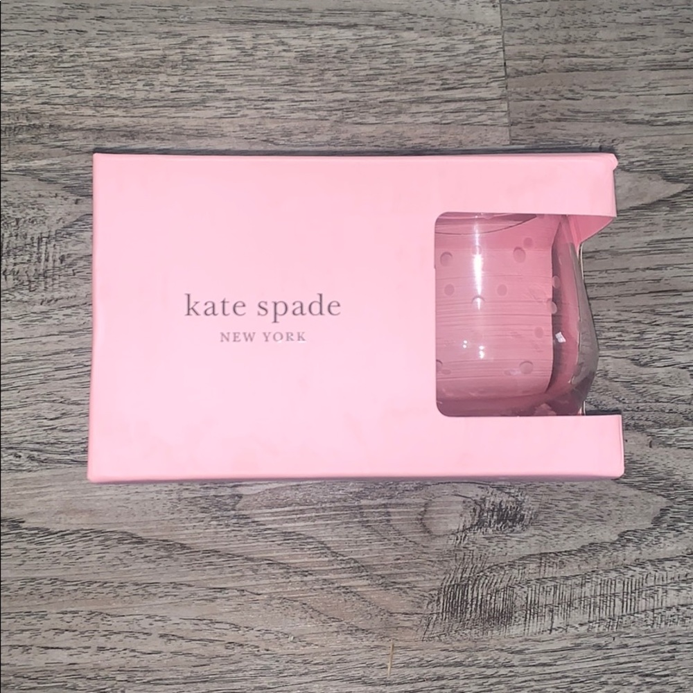 Kate spade wine glasses.